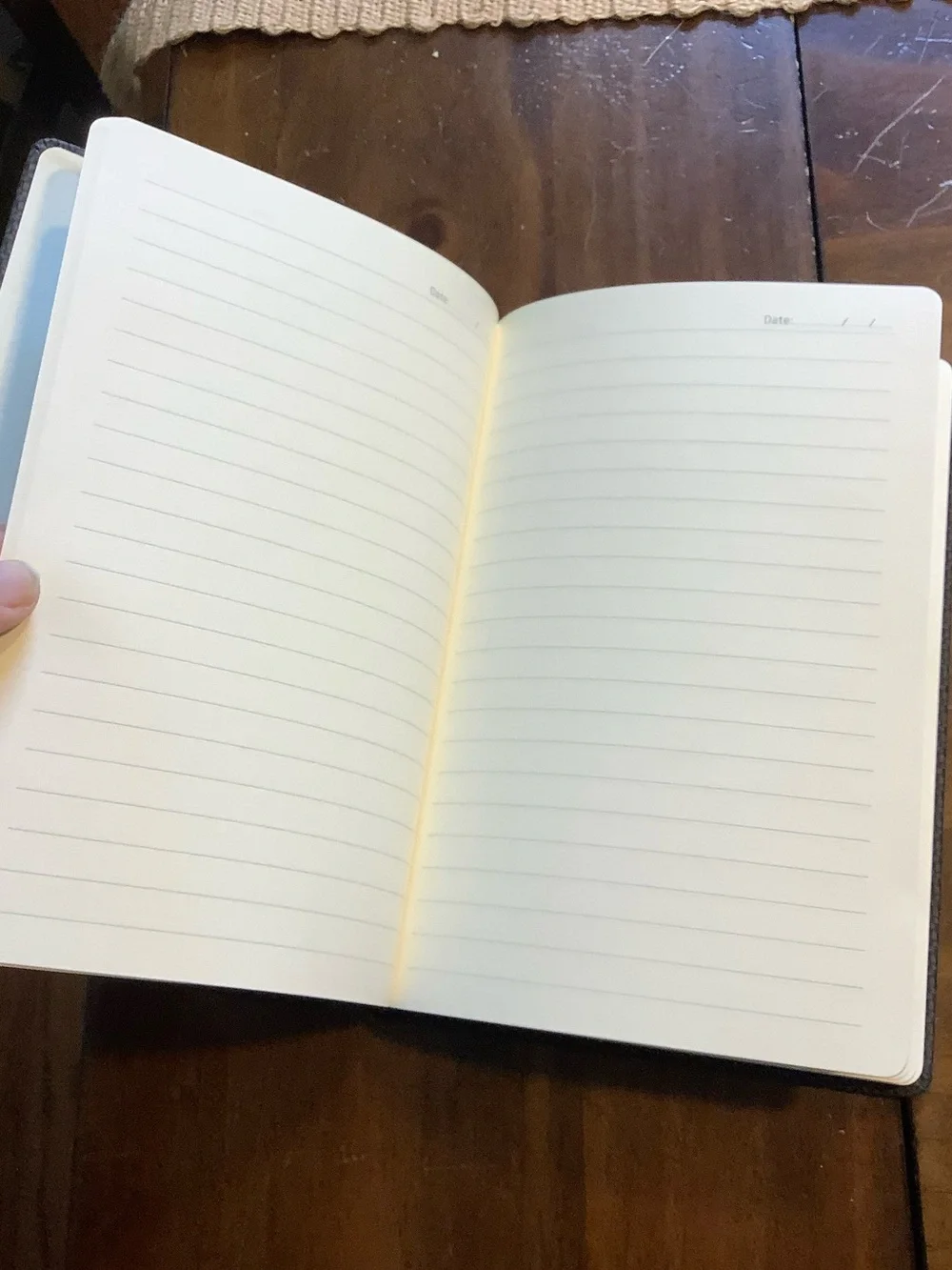 Textured Black Journal with Embossed Tree Globe